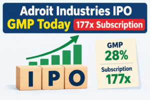 Adroit Industries IPO GMP: कंपनी क्या काम करतीं है, कंपनी का आईपीओ 176.85* गुना हुआ सब्सक्राइब,GMP में 28% उछाल, जानते है पूरी जानकारी